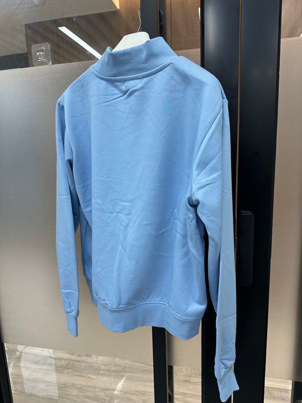 Parke Lettered Light Blue Crewneck Sweatshirt - Picture 2 of 8